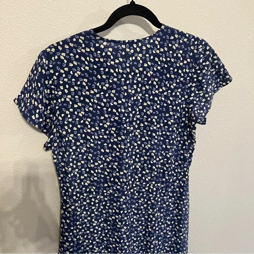NWOT Rails Kiki Dress Navy Blue Ditsy Floral Print Casual Boho Preppy Women’s XS
